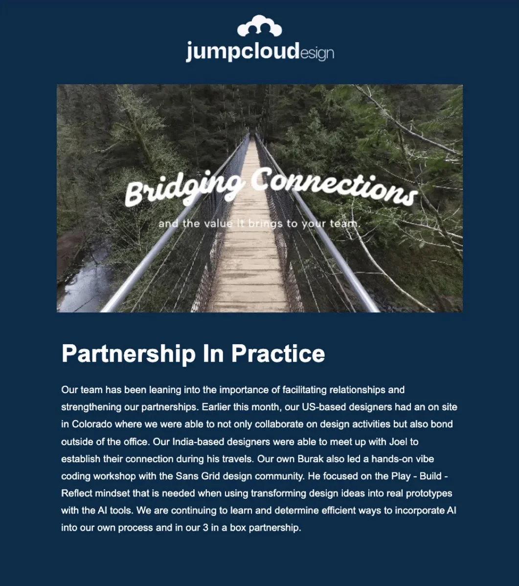 Monthly newsletter issue 3 — cover